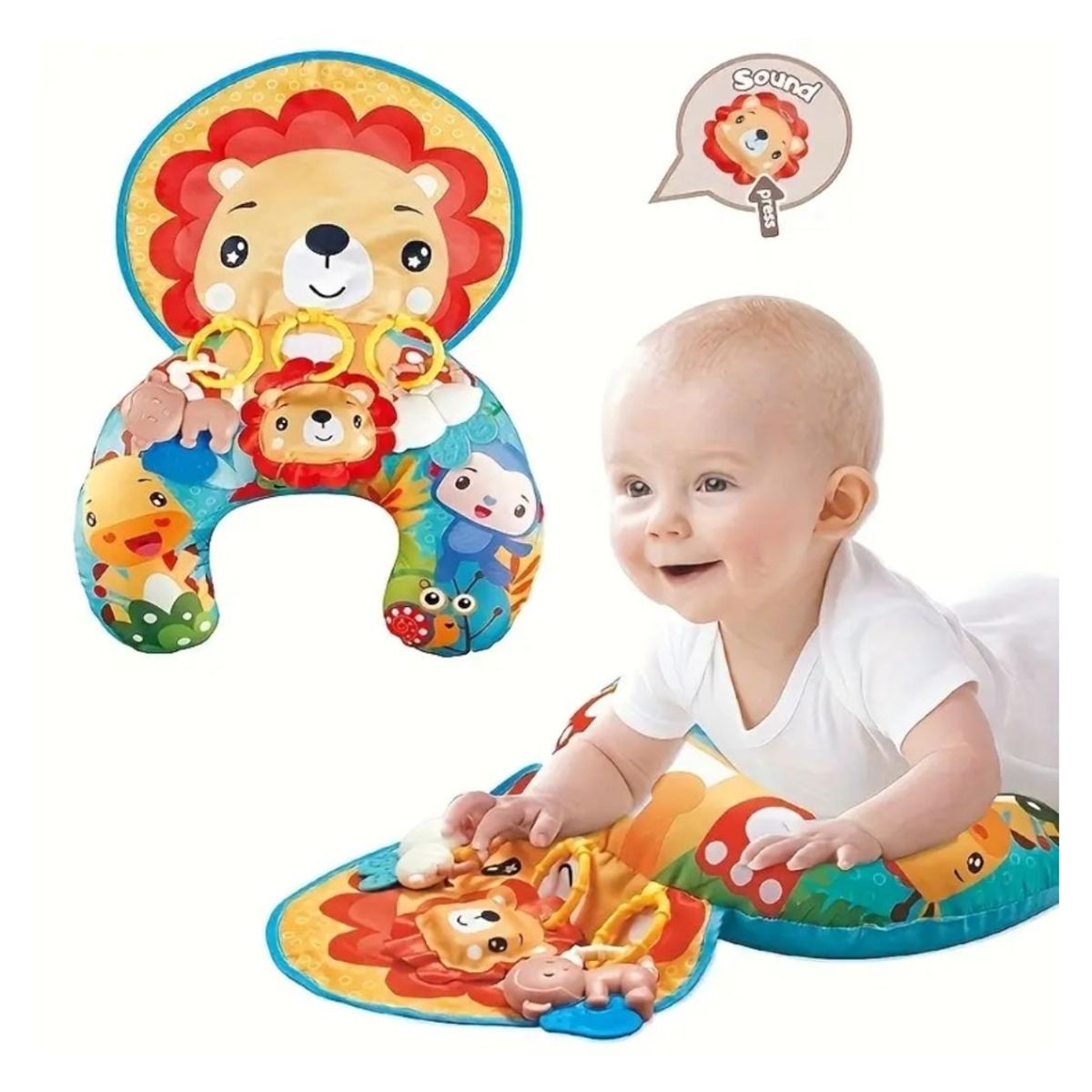 GENERICO - COJIN ALMOHADA DE APOYO Y ESTIMULACION MONTESSORI