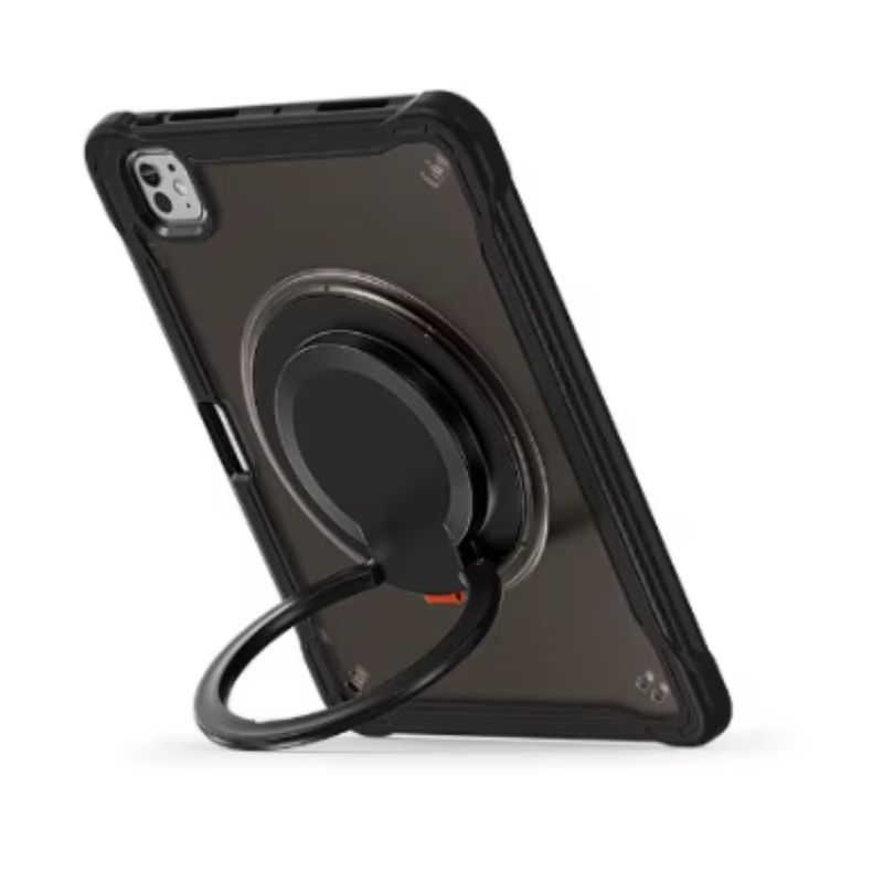GENERICO - Carcasa Anillo Con Soporte Para iPad A16 11th Gene Negro