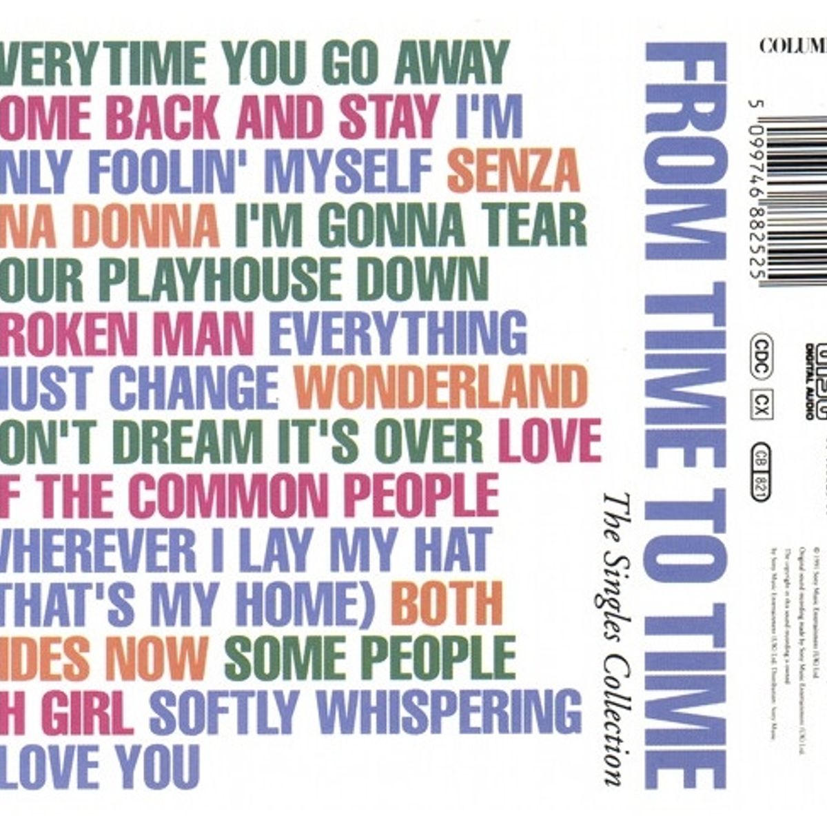 HITWAY MUSIC - PAUL YOUNG - FROM TIME TO TIME SINGLES COLLECTION - CD