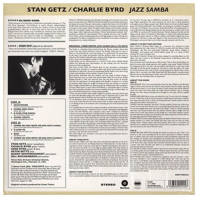 HITWAY MUSIC - STAN GETZ - JAZZ SAMBA - VINILO