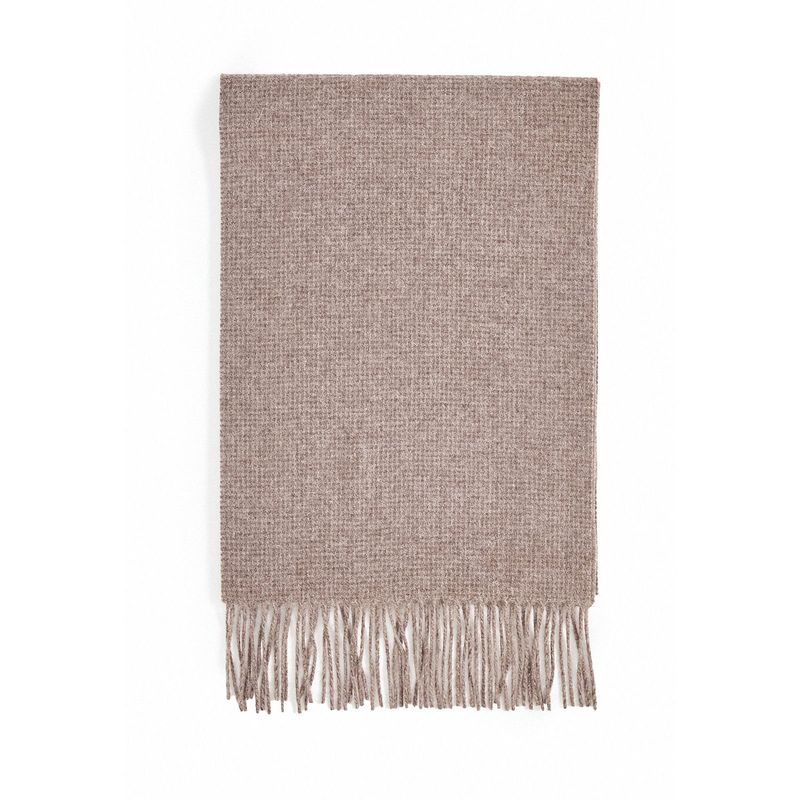 PERRY ELLIS - Bufanda Hombre Lana Merino Taupe