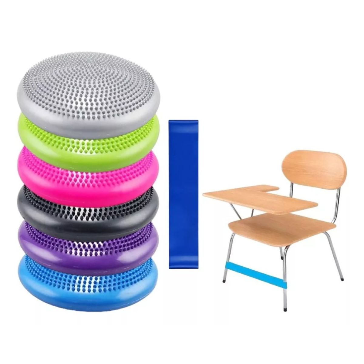 MUNDO MAGIA - Banda Y Cojín Sensorial Antiestrés Para Niños Tea - Tdah