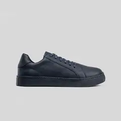 TRAUKO - Zapatilla Cuero Hombre Marino Montblanc
