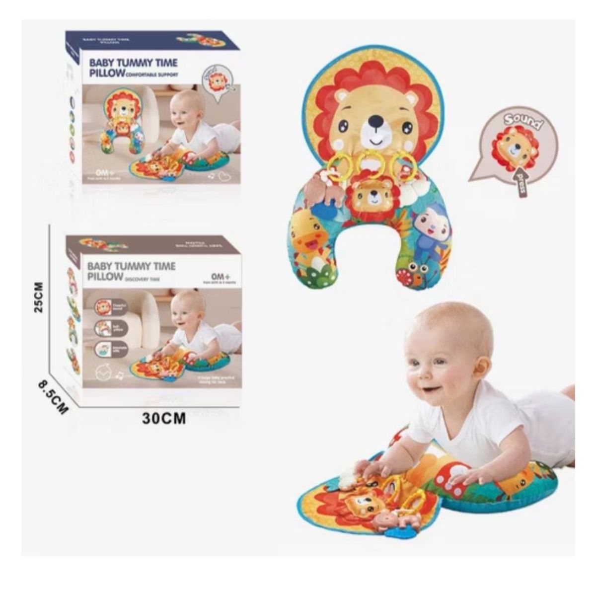 GENERICO - COJIN ALMOHADA DE APOYO Y ESTIMULACION MONTESSORI