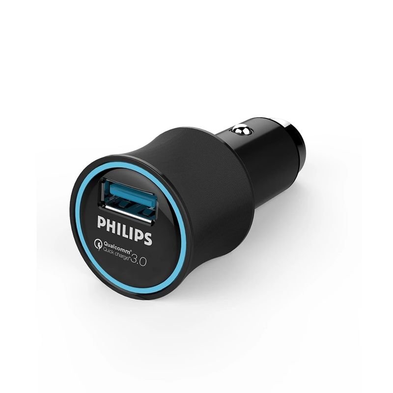 PHILIPS - Cargador para Auto Ultrarrápido QC 3.0 18w Philips