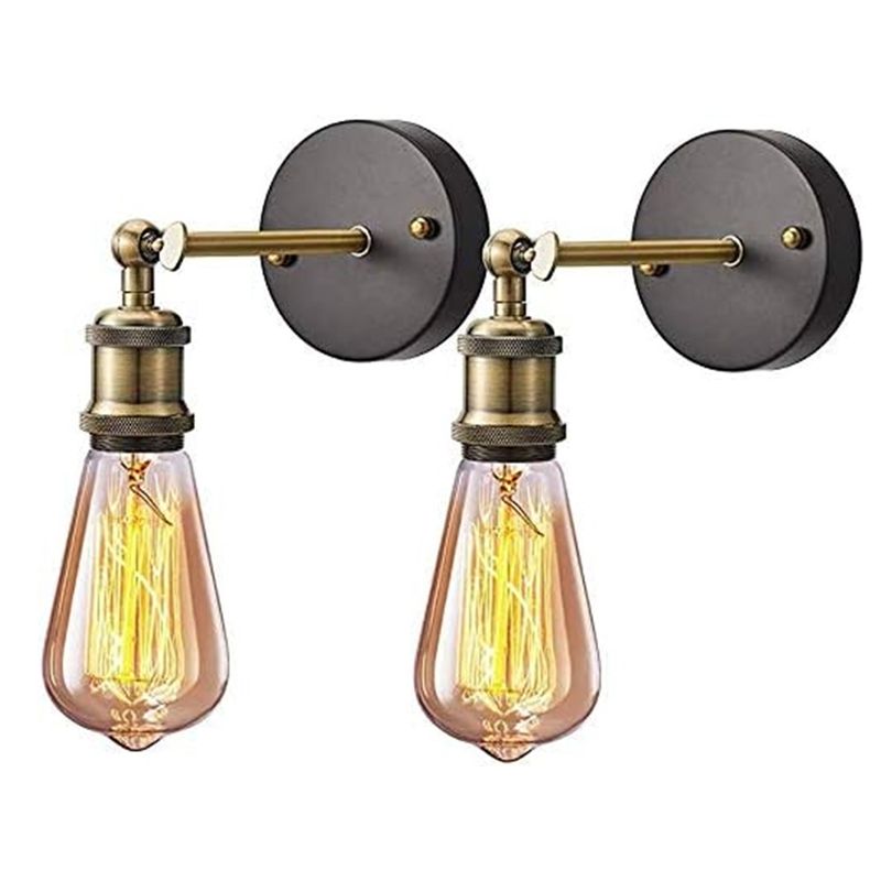 MICRO - 2 lampara de pared vintage rustica 180° flexible
