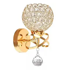 MICRO - 2 piezas lámpara de pared cristal moderna e27 - dorado