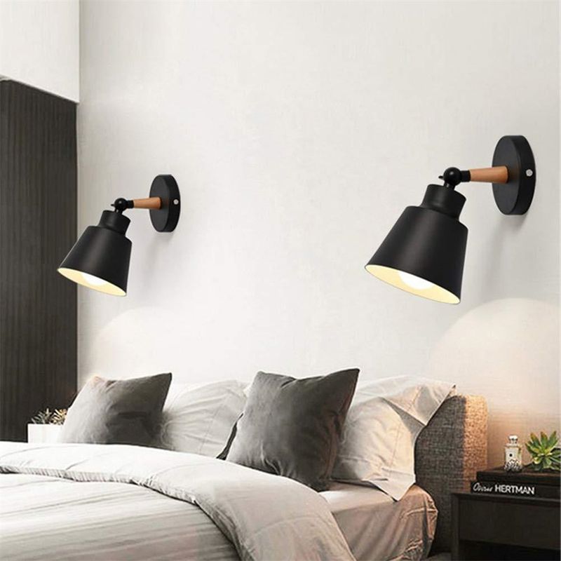 MICRO - 2 lámpara pared moderna iluminación - negro