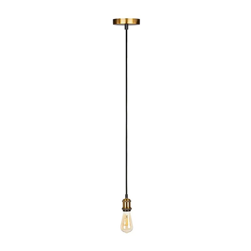 MICRO - Lámpara colgante vintage e27 para led Bronce