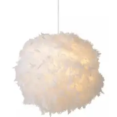 MICRO - Araña De Plumas Moderna Lámpara De Techo E27 Lámpara de araña