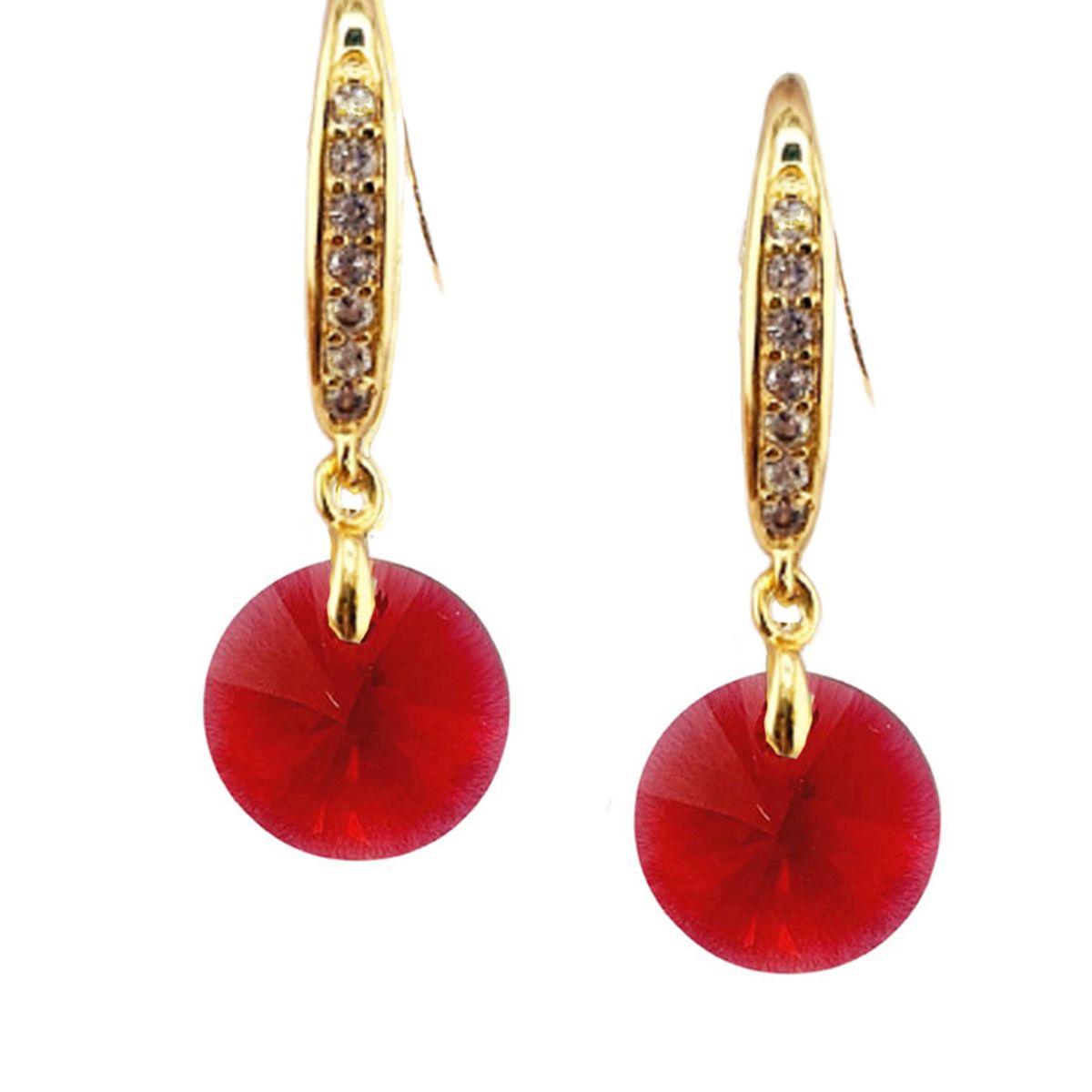 JOYAS MONTERO - Aros Aurora Baño Oro 24K creado cristales de Swarovski® Scarleth