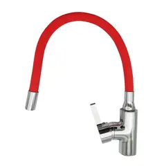 TAUMM - MONOMANDO LAVAPLATO CUELLO FLEXIBLE ROJO TAUMM.