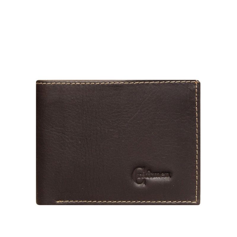 CRAFTMEN - Billetera Ethan 100% Cuero Genuino Café Craftmen