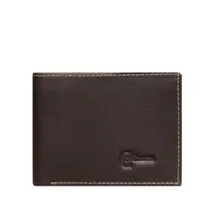 CRAFTMEN - Billetera Ethan 100% Cuero Genuino Café