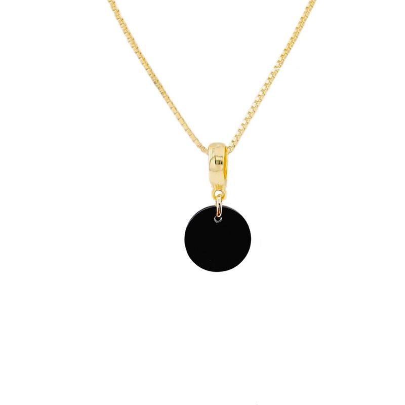 JOYAS MONTERO - Collar Aurora Gold Cristal Genuino Jet