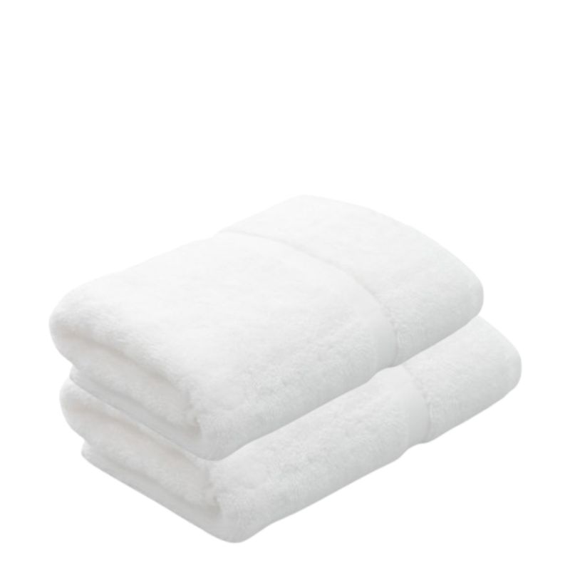 KARSTEN - Set 2 sábanas de baño hoteleras Karsten 600gr 86x150 cms blancas
