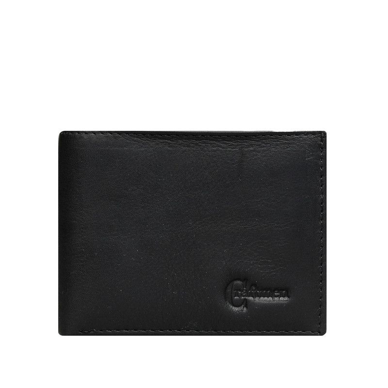 CRAFTMEN - Billetera Ethan 100% Cuero Genuino color negro Craftmen