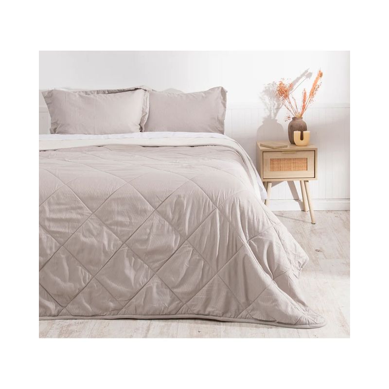MASHINI - Plumón Emboss y Sherpa GRIS 1.5 plazas