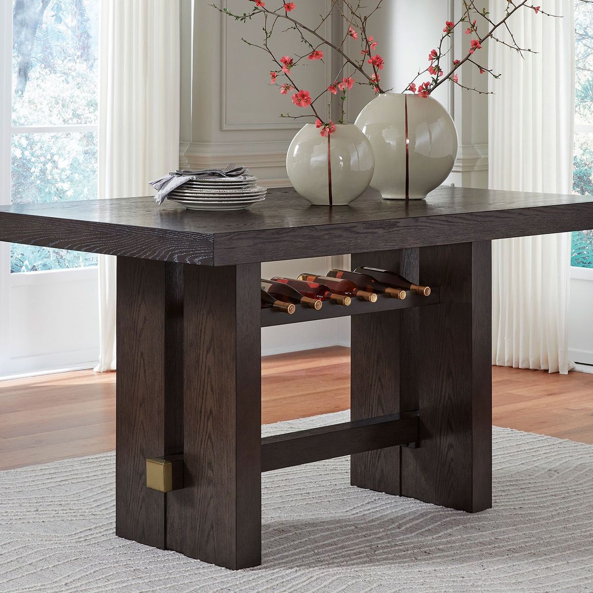 ASHLEY - Mesa comedor alta Burkhaus