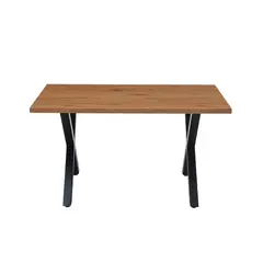 GENERICO - Mesa Rectangular Cross Industrial Natural 140x90 cm