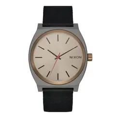 NIXON - Reloj Time Teller Nylon Dark Gray Pumice Black - Café