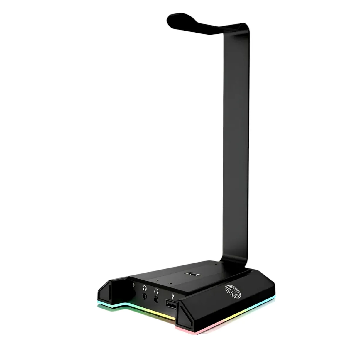 REPTILEX - Soporte de Audífonos Full RGB Multimedia 7,1 + Puertos USB