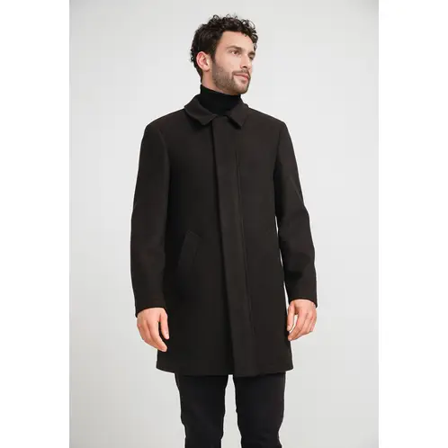 PERRY ELLIS - Abrigo Hombre Lana Negro