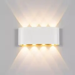 MICRO - Lámpara De Pared Moderna Led 8w Para Exteriores Luz Cálida Blanco
