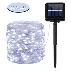 MICRO - 22m 200 leds luces de luz solar led para decoración navideña