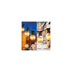MICRO - Guirnalda de luces led tira 25 bombilla 15m impermeable