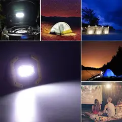 MICRO - Luz de trabajo recargable led 2000lm lámparas mano camping.