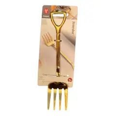 GENERICO - Tenedor Para Postres 17 Cm Colores Dorado