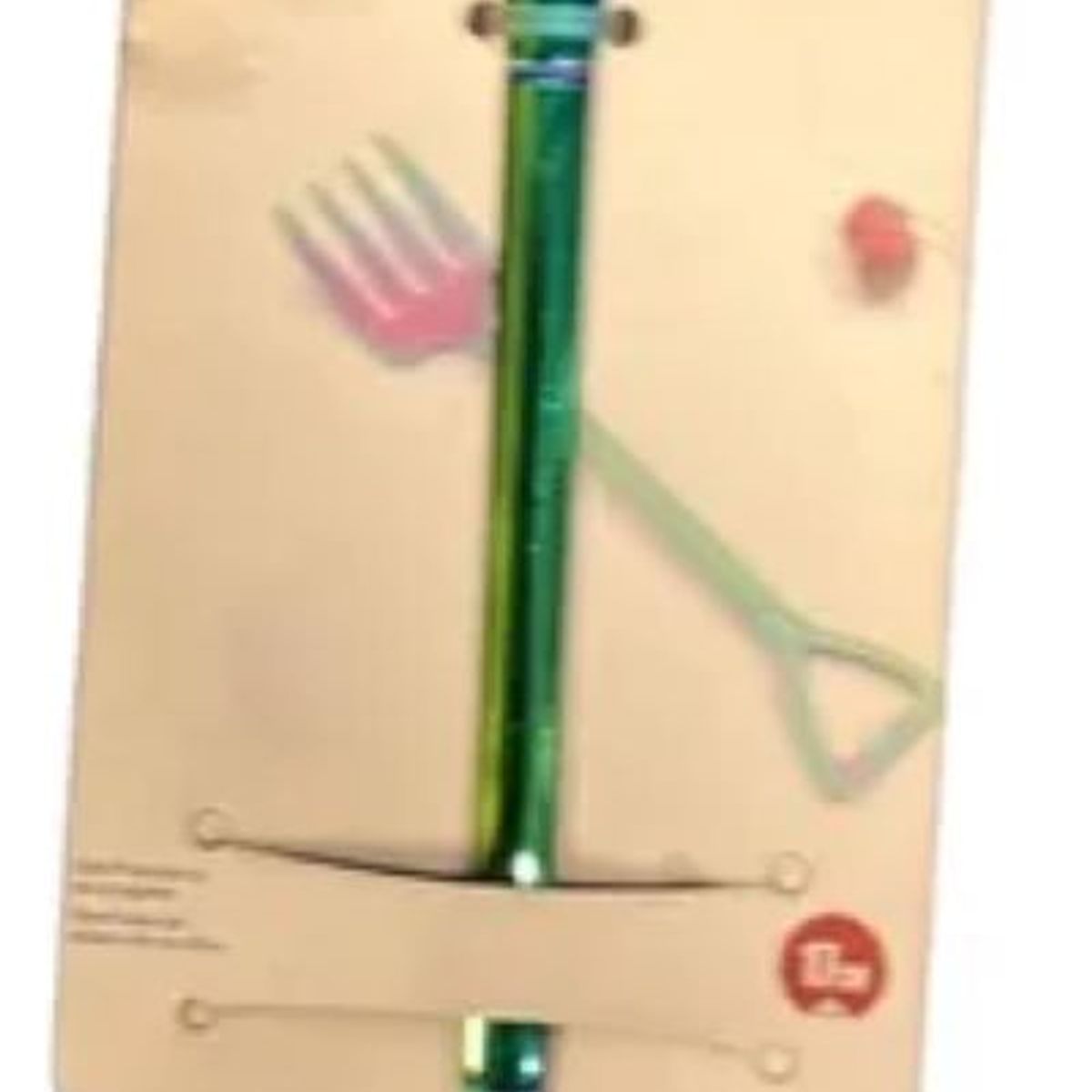 GENERICO - Tenedor Para Postres 17 Cm Colores Tornasol