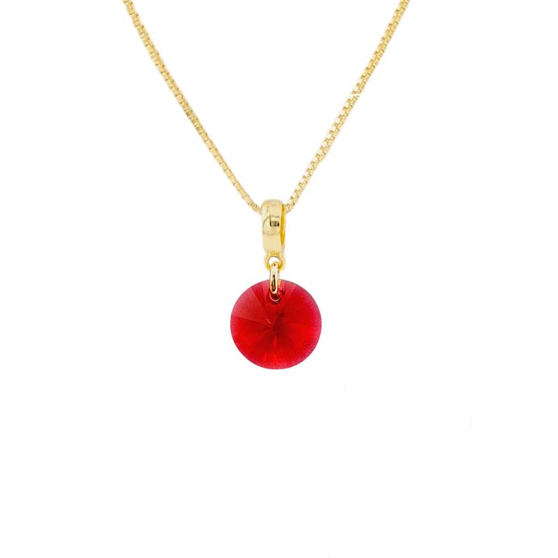 JOYAS MONTERO - Collar Aurora Gold Cristal Genuino Scarleth