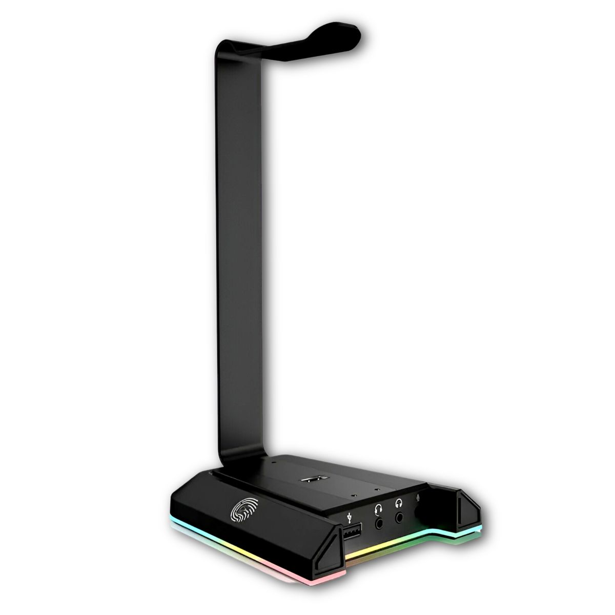 REPTILEX - Soporte de Audífonos Full RGB Multimedia 7,1 + Puertos USB