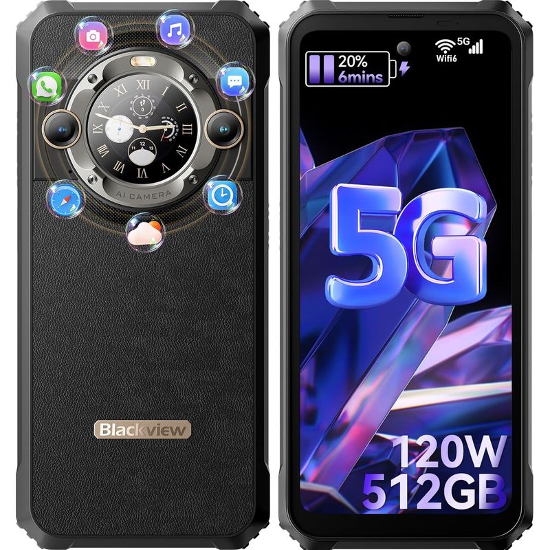 BLACKVIEW - Celular blackview BL9000 24GB+512GB-Negro