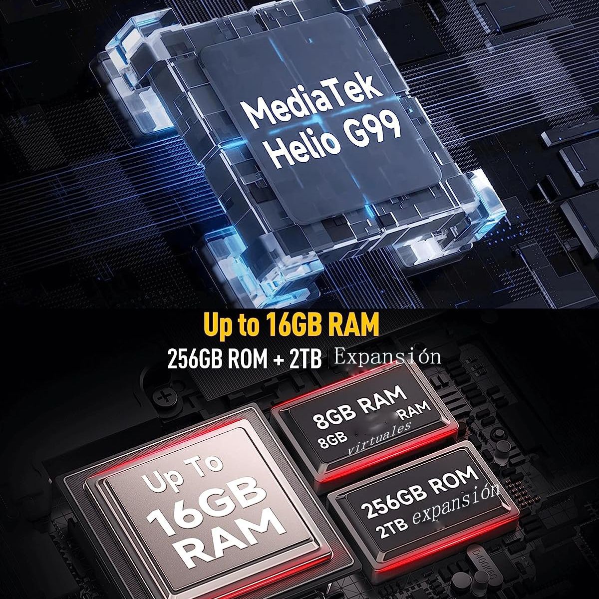 ULEFONE - Celular Ulefone Armor 21 16GB+256GB - Negro