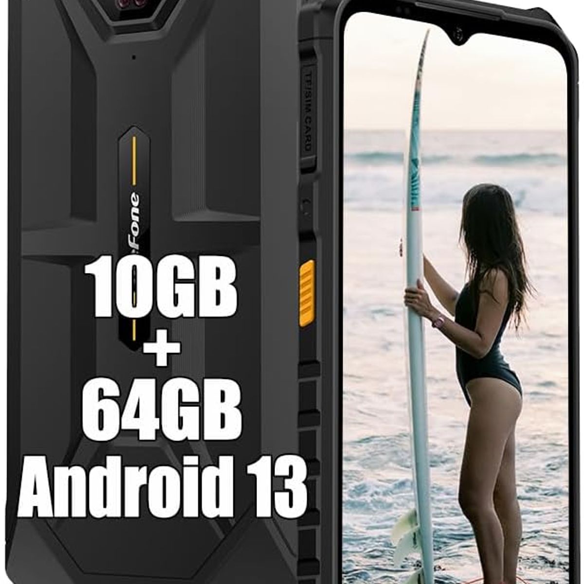 ULEFONE - Celular Ulefone Armor X13 10GB+64GB 50MP + 24MP-Negro