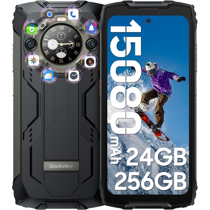 BLACKVIEW - Celular blackview BV9300 PRO 24GB+256GB-Negro