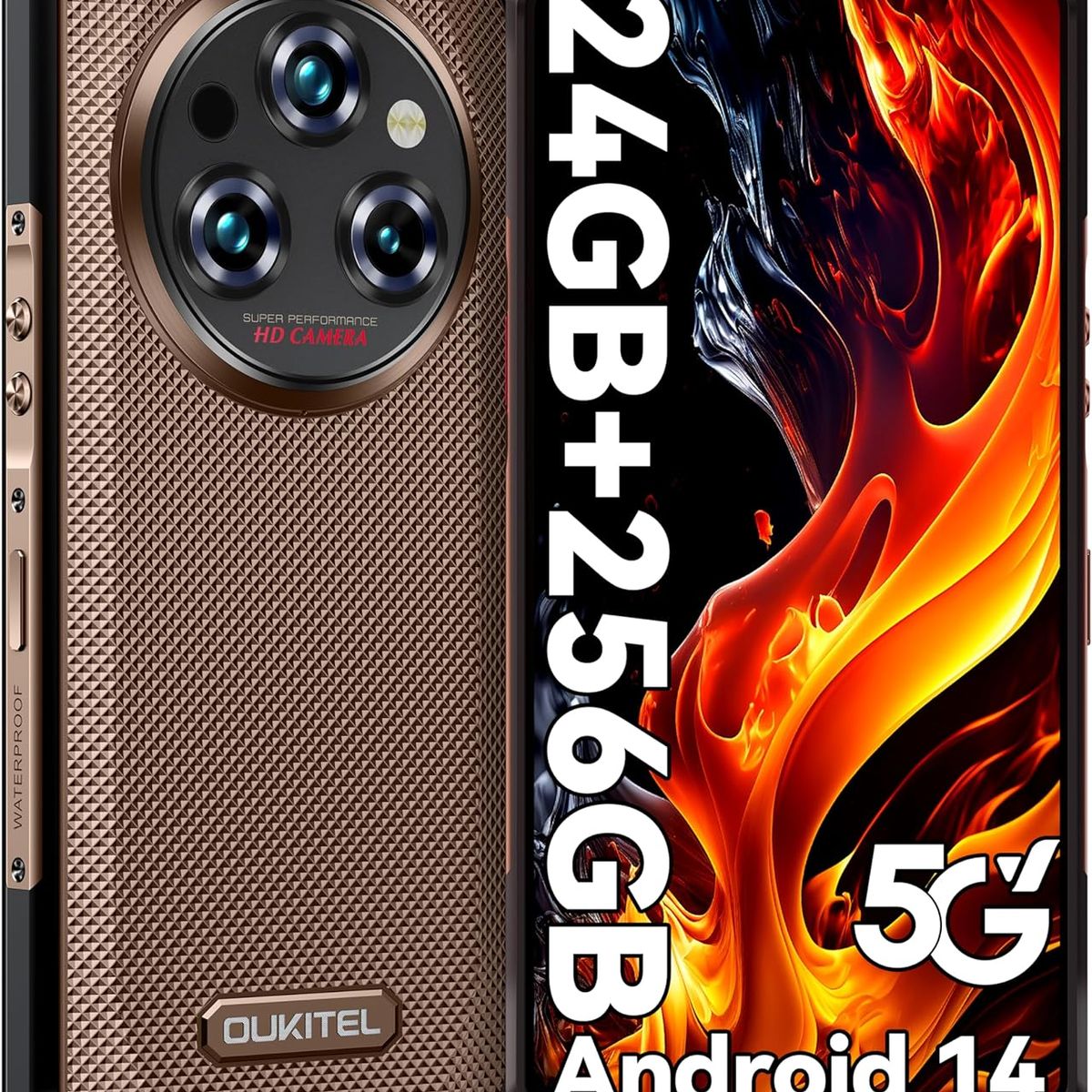 OUKITEL - Celular oukitel WP35 24GB+256GB-marrón