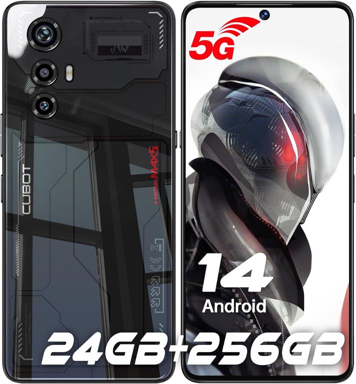 MAX5 5G Celular 24GB+256GB 100MP-Negro