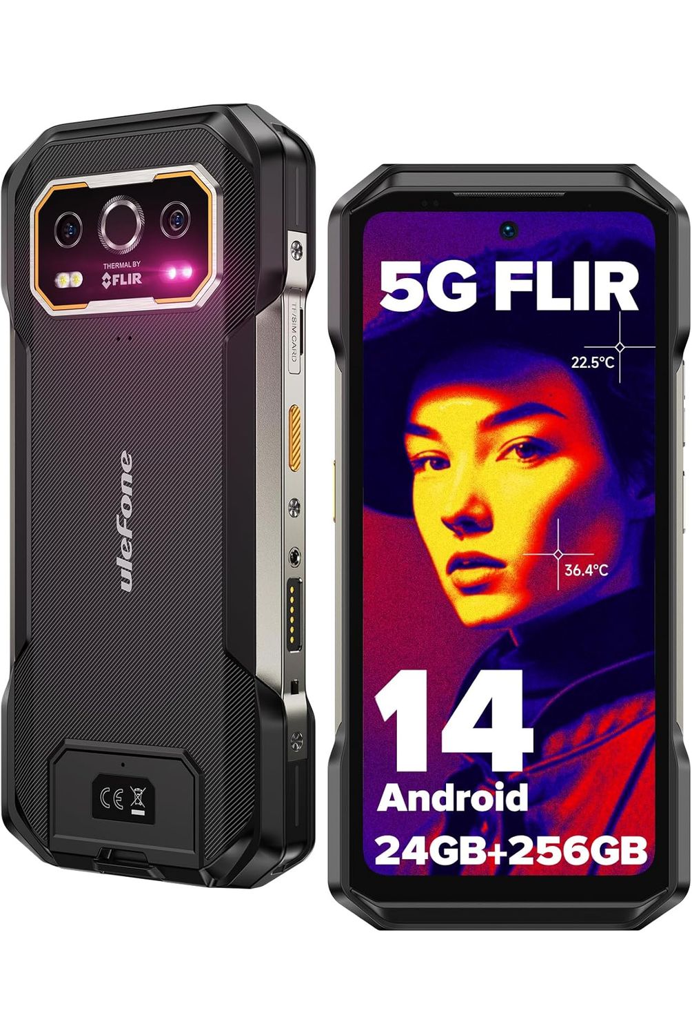 ULEFONE Ulefone Armor 27T Pro 5G Celular 24GB+256GB-Negro