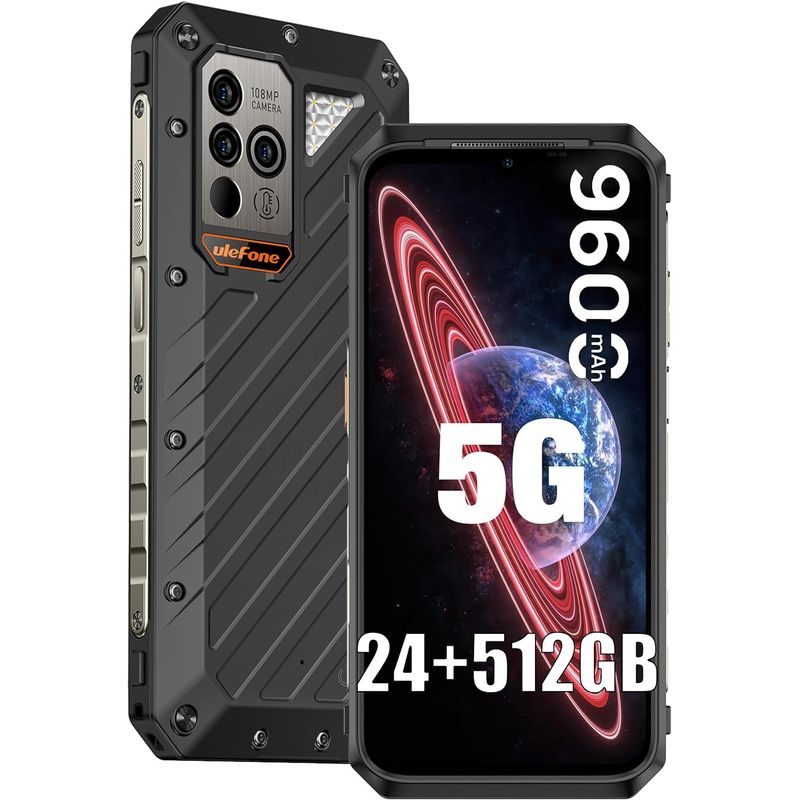 ULEFONE - Celular ulefone ARMOR 18 ultra 658 pulgadas-Negro