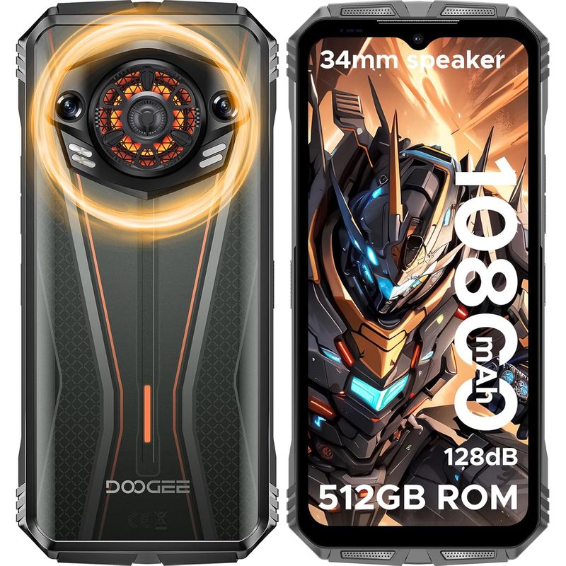 DOOGEE - Celular doogee S punk Pro 20GB+512GB-Naranja