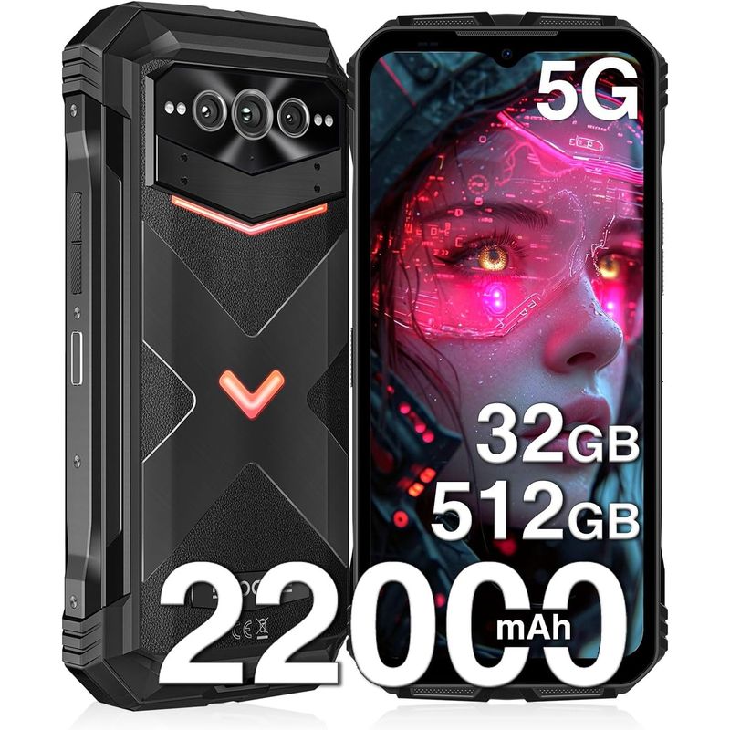 DOOGEE - Celular doogee VMAX PRO 32GB+512GB-Negro