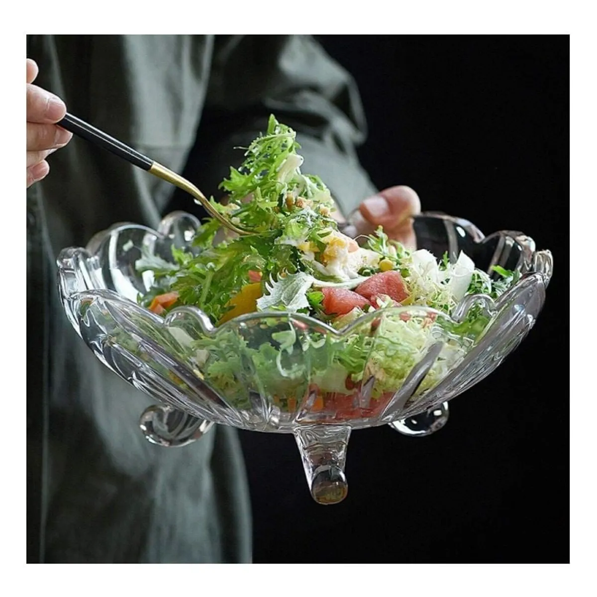 MICRO - Frutera Ensaladera De Vidrio Bowl Fruta