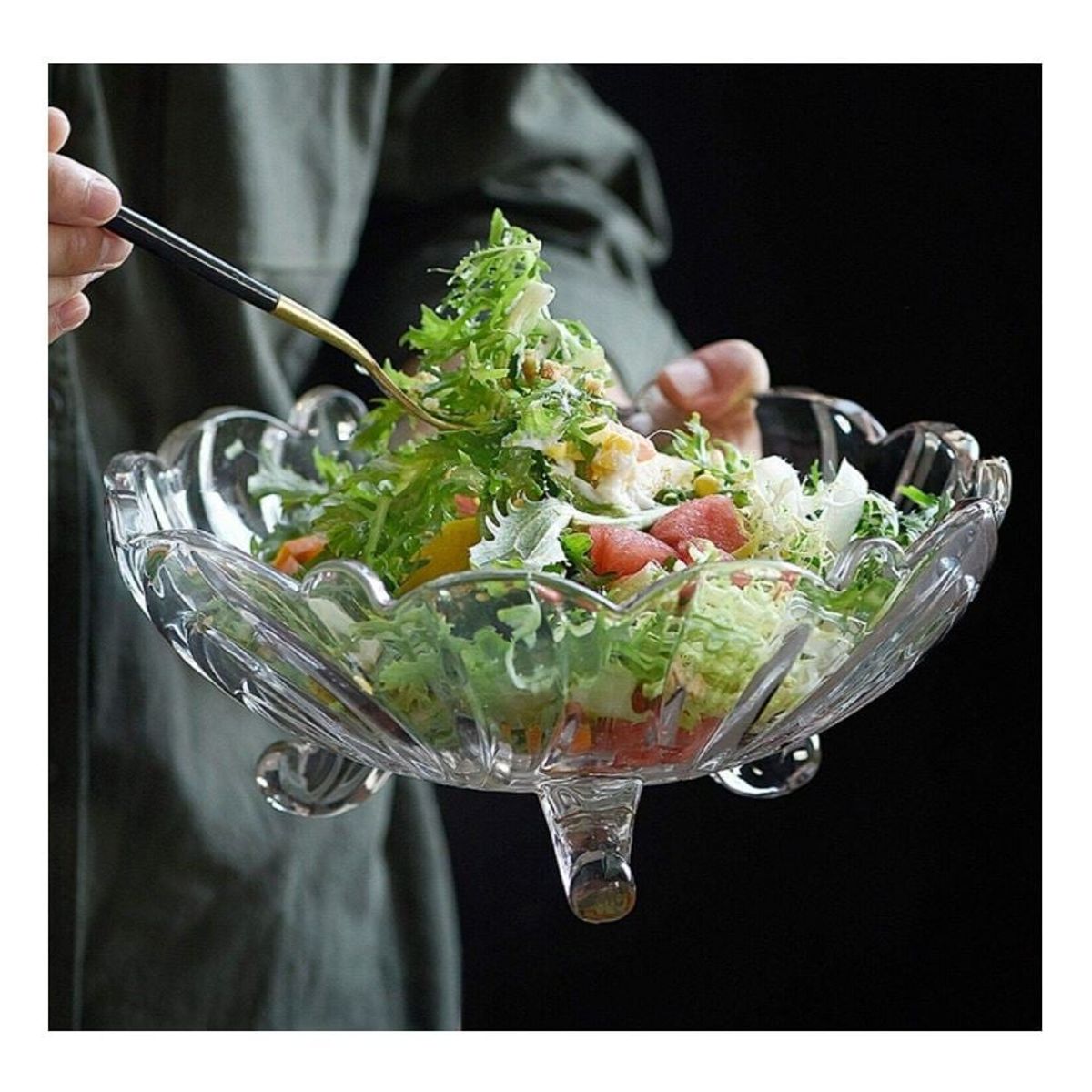 MICRO - Frutera Ensaladera De Vidrio Bowl Fruta