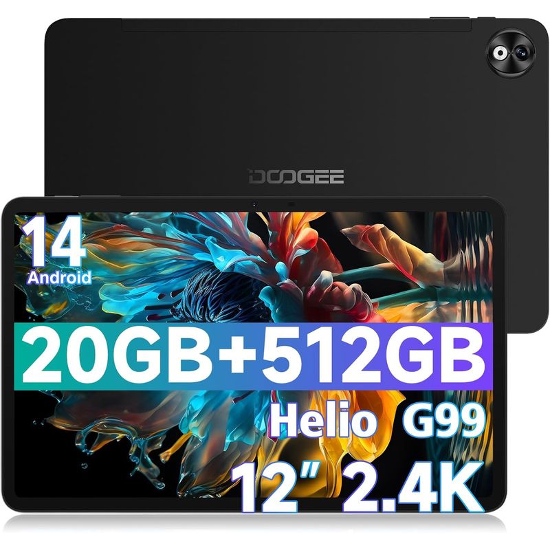 DOOGEE - Tableta doogee T40 PRO 20GB+512GB-Negro.