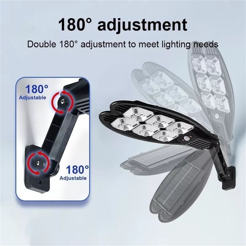 MICRO - Luminária solar led parede refletore 108 cob sensor controle
