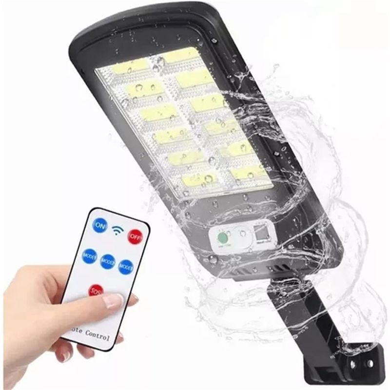 MICRO - 120 Led Lampara Solar Pared Sensor 3modos+remoto 60w